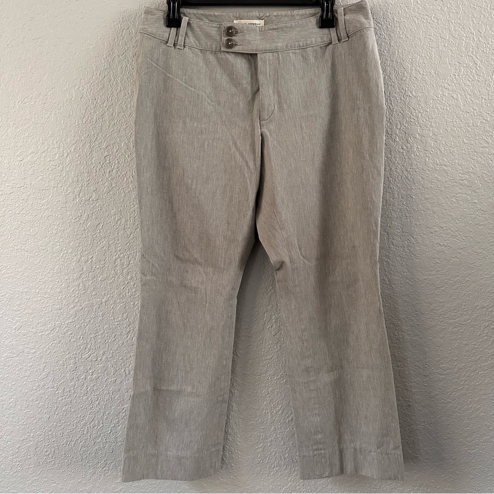 Banana Republic Contoured Fit Gray Stretch Slim Straight Pants Size 10